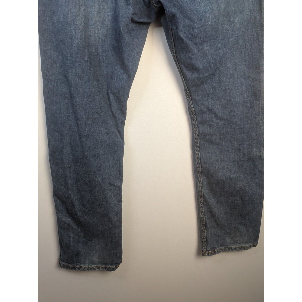 Wrangler Retro Jeans Slim Straight Mens 38x32 Western Medium Wash Stretch - Picture 10 of 13